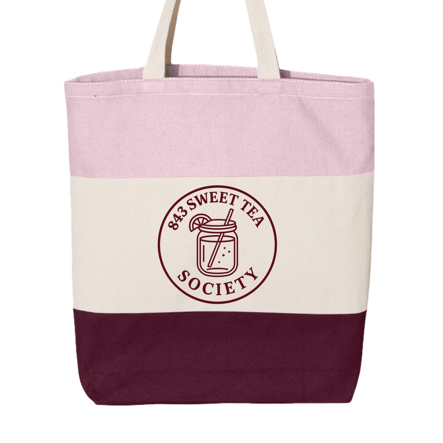 Maroon/ Natural/ Light Pink - FRONT