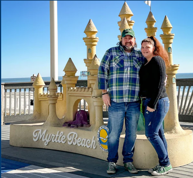 Heather and Todd founders of 843 Teez custom t-shirt printing shop Conway South Carolina