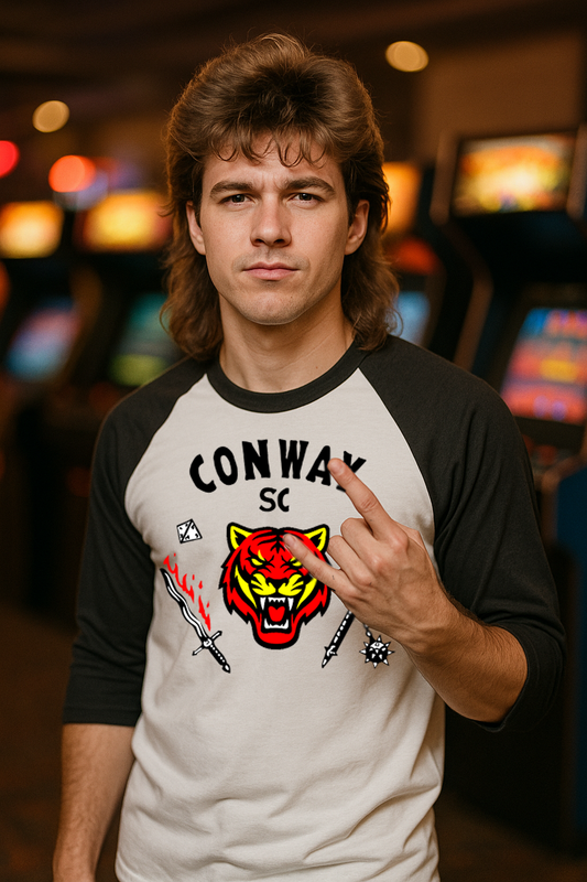 Conway SC Tiger Raglan Tee – Vintage Adventure Vibes