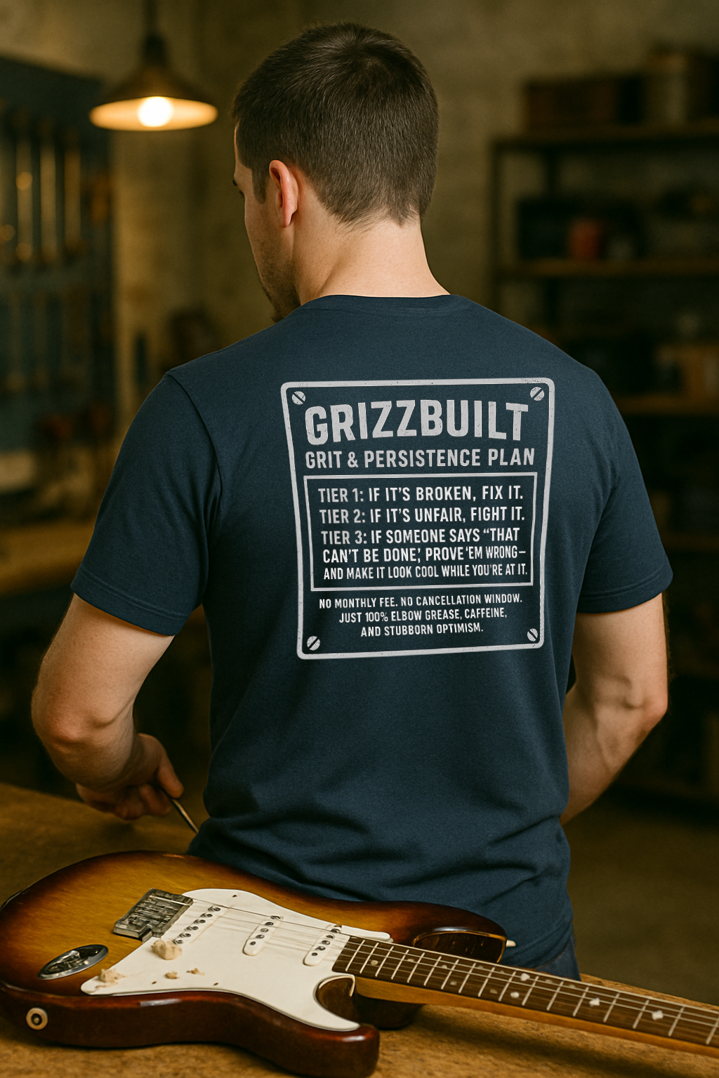🔧 GrizzBuilt™ Grit & Persistence Plan Tee