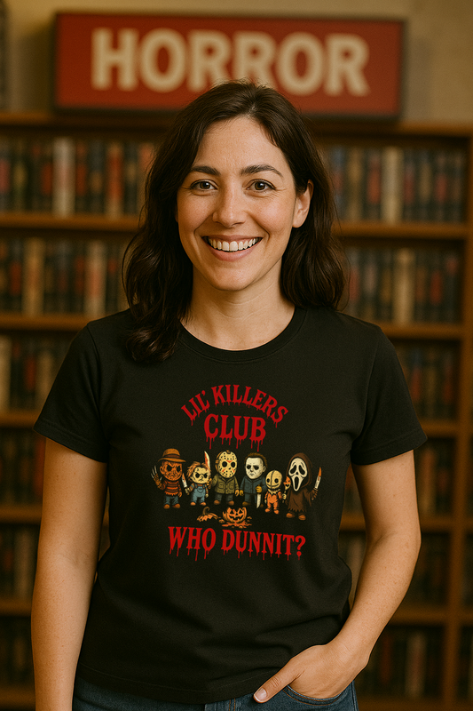 🩸 Lil’ Killers Club – “Who Dunnit?” Tee