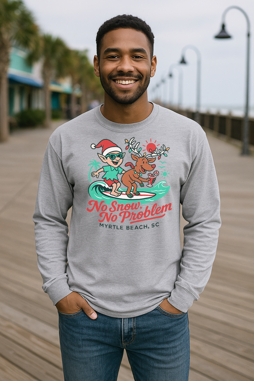 No Snow, No Problem – Myrtle Beach, SC Long Sleeve Tee