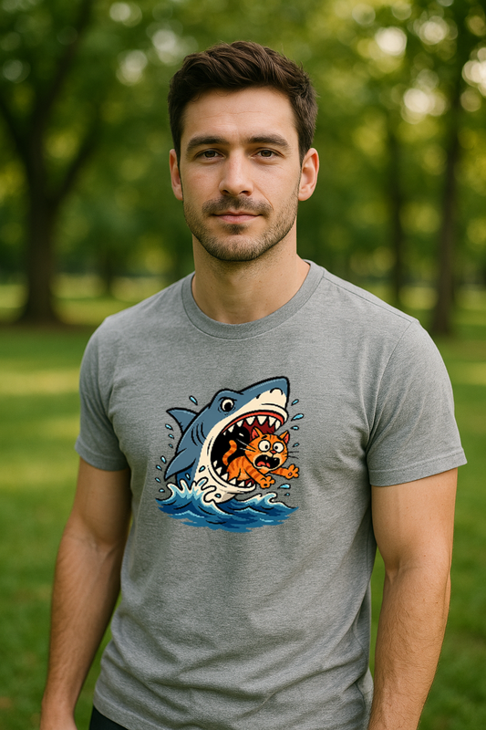 Shark Vs Cat Tee