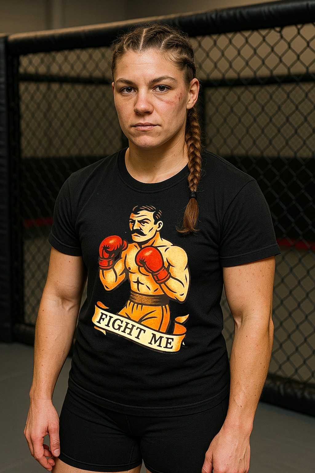 Fight Me Tee – Vintage Boxer Graphic Shirt -- **Limited Run Tee**