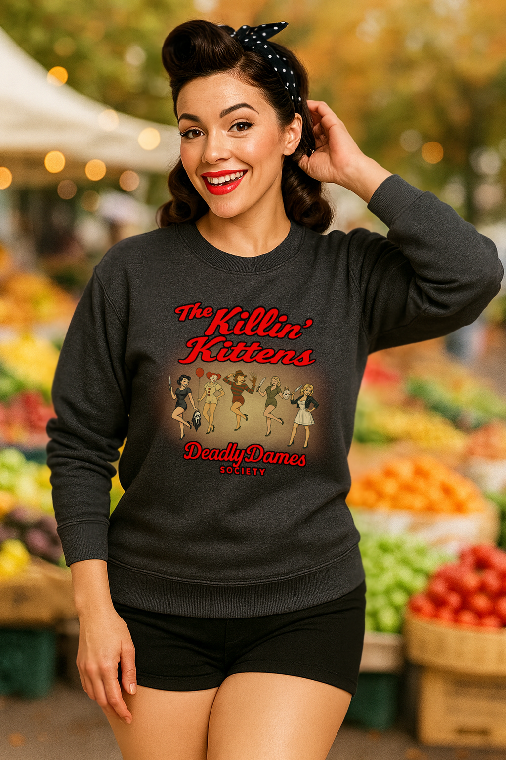 The Killin’ Kittens – Deadly Dames Society Sweatshirt