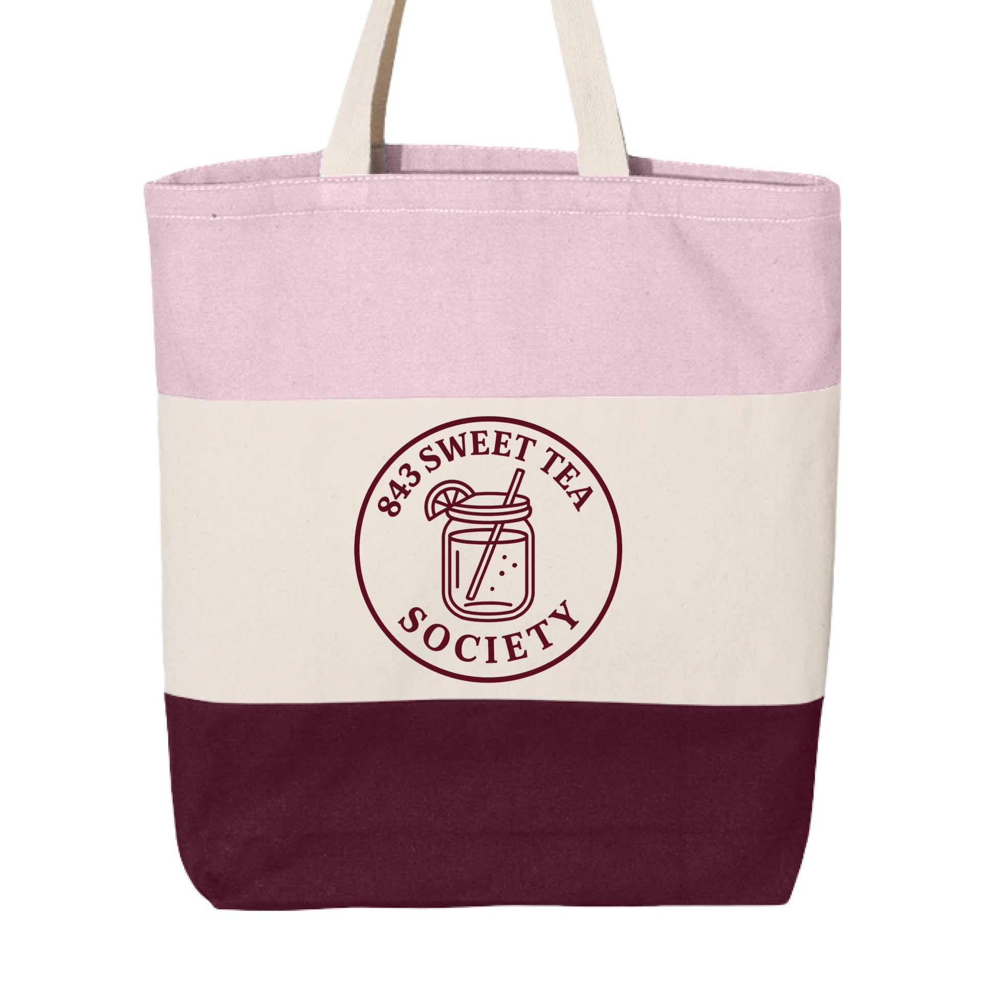 Maroon/ Natural/ Light Pink - FRONT